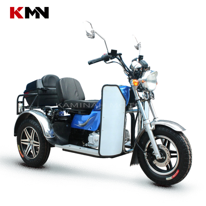 Gasoline Disabled Tricycle 110cc Three Wheel Motorcycle Threel Wheeler Gas Trike Prince Ds110